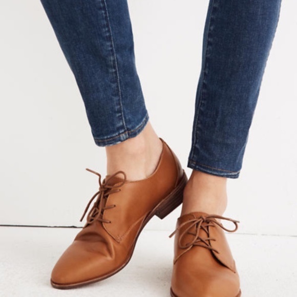 Madewell Shoes - MADEWELL Size 6 The Frances Oxford in Tan Leather